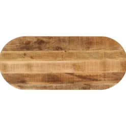 vidaXL Dessus de table 80x40x2,5 cm ovale bois massif de manguier brut