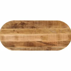 Accessoires Pour Tables-vidaXL Dessus de table 80x40x3,8 cm ovale bois massif de manguier brut Bois de manguier brut (naturel)
