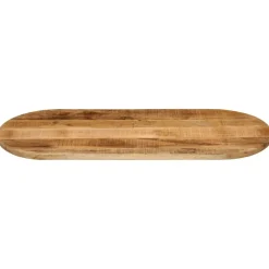 Accessoires Pour Tables-vidaXL Dessus de table 80x40x3,8 cm ovale bois massif de manguier brut Bois de manguier brut (naturel)