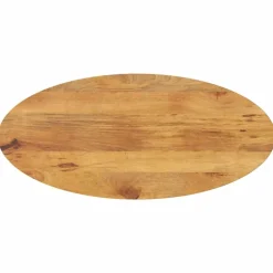 vidaXL Dessus de table 140x50x3,8 cm ovale bois massif de manguier