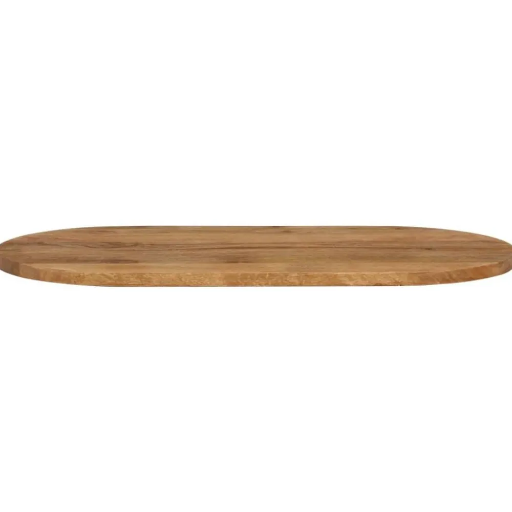 Accessoires Pour Tables-vidaXL Dessus de table 80x40x3,8 cm ovale bois massif de manguier Bois de manguier (finition chêne)