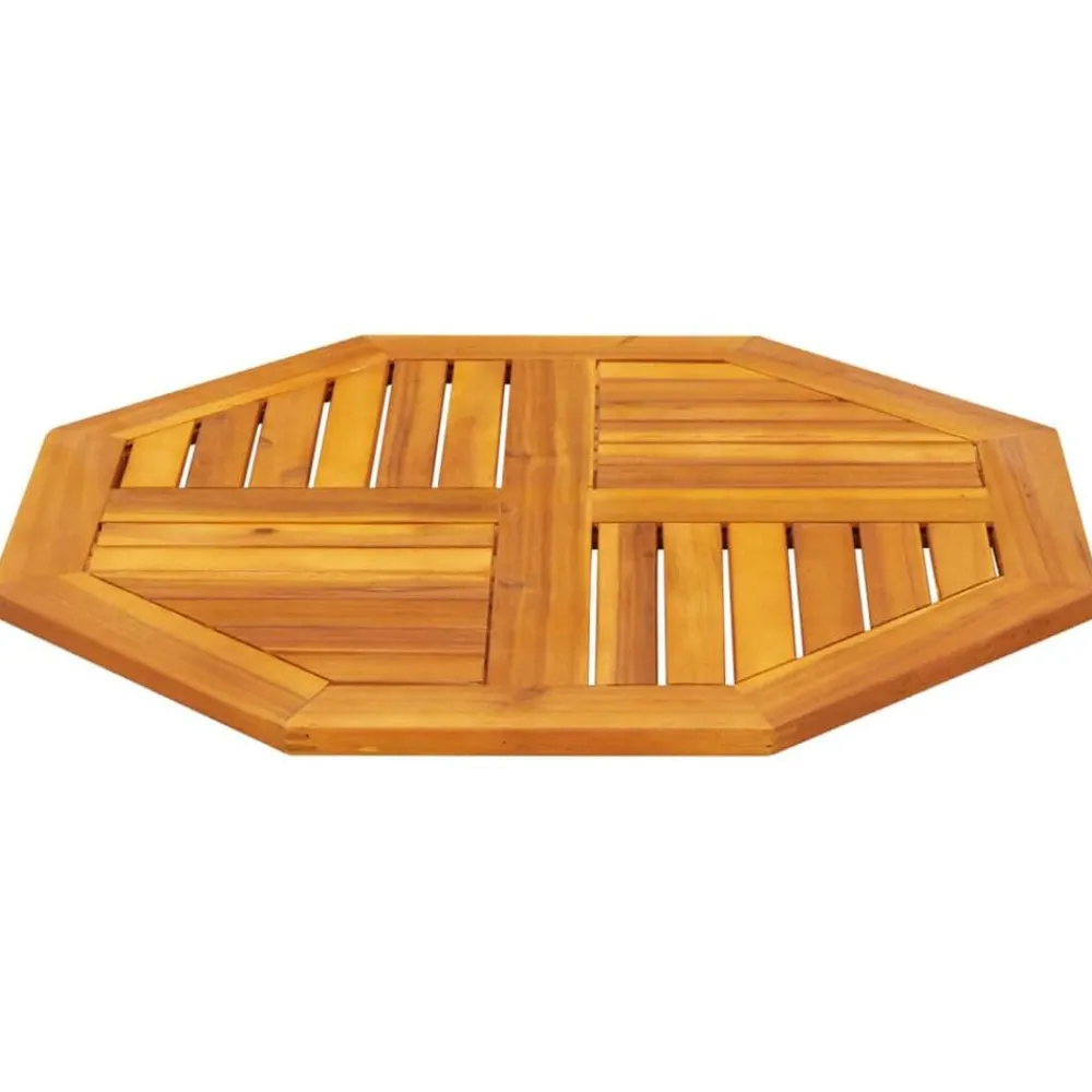 vidaXL Dessus de table 70x70x2 cm octogonal bois massif d'acacia