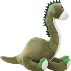 vidaXL dinosaure brontosaure en peluche Vert