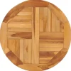 vidaXL Disque de table rotatif Bois de teck solide