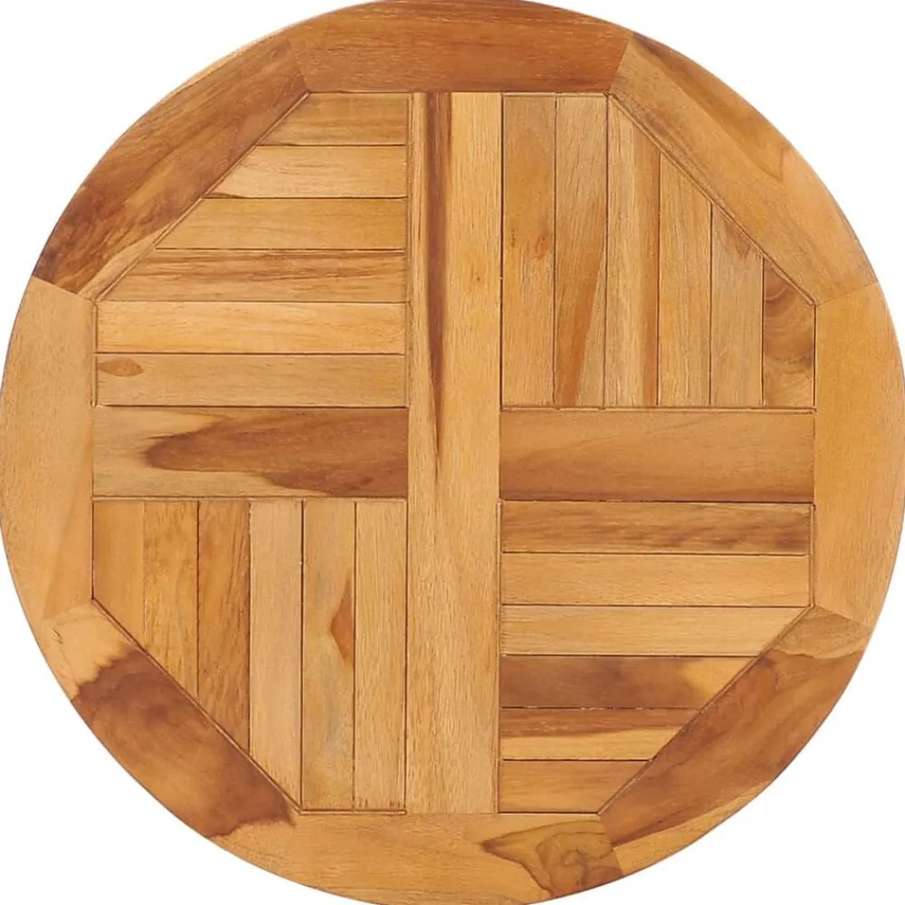 vidaXL Disque de table rotatif Bois de teck solide
