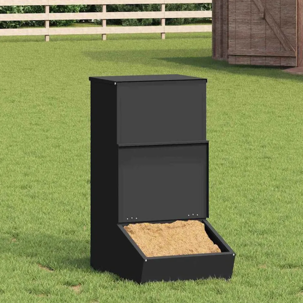 vidaXL Distributeur de porcs 55 x 38 x 76 cm Acier Laminé à Froid