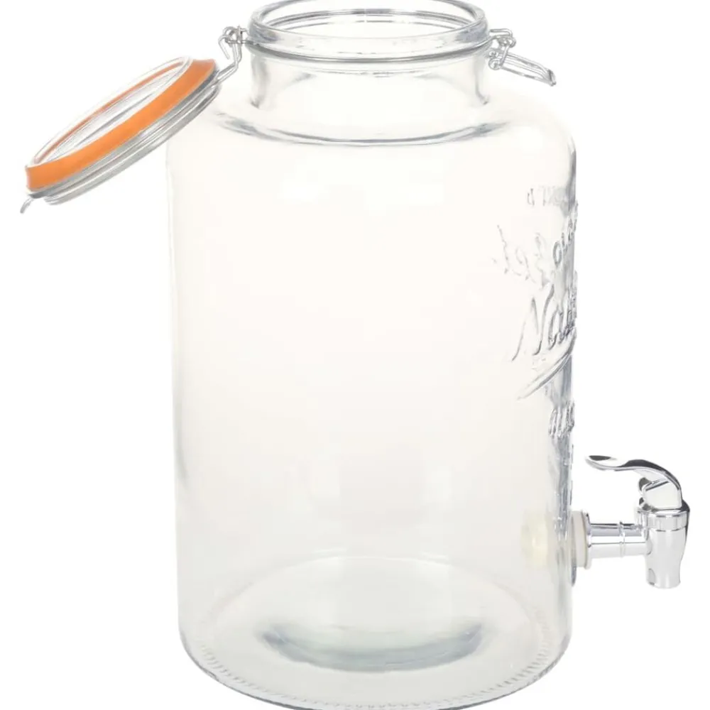 Arts De La Table & Arts Culinaires-vidaXL Distributeur d'eau XXL avec robinet Transparent 8 L Verre