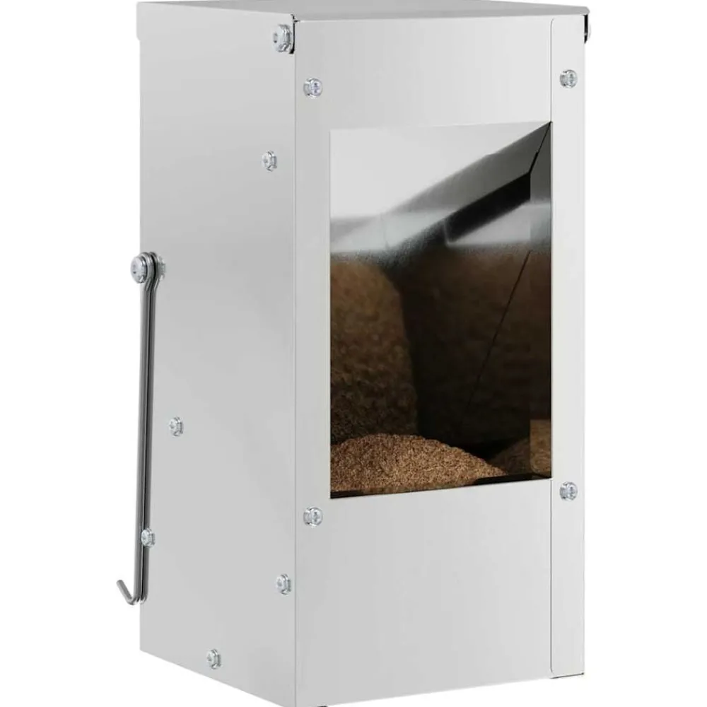 Articles Pour Animaux De Compagnie-vidaXL Distributeur pour lapins 12,5 x 12,5 x 25 cm Argent