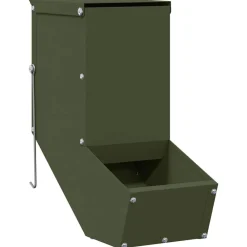 Articles Pour Animaux De Compagnie-vidaXL Distributeur pour lapins 12,5 x 26 x 28,5 cm Vert olive
