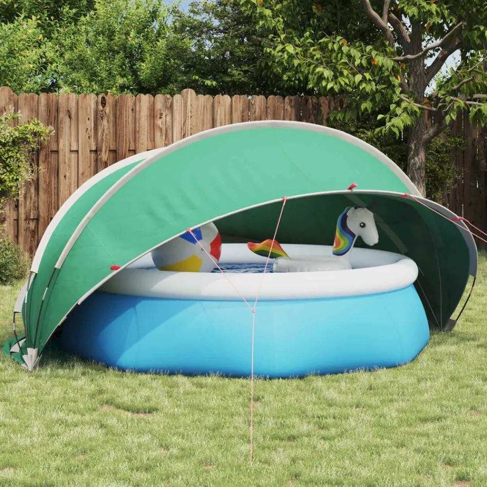 Piscine & Spa-vidaXL Dôme de piscine 336 x 322 x 160 cm Bleu