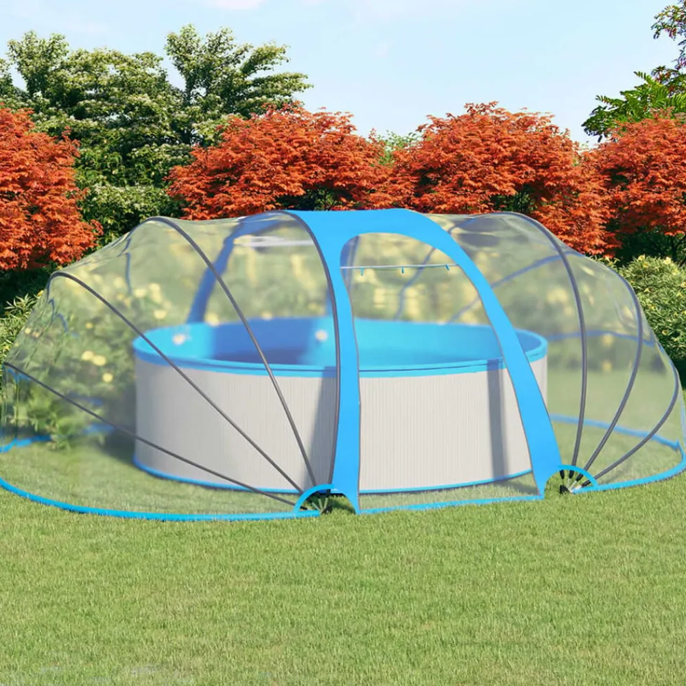 Piscine & Spa-vidaXL Dôme de piscine ovale 530x410x210 cm