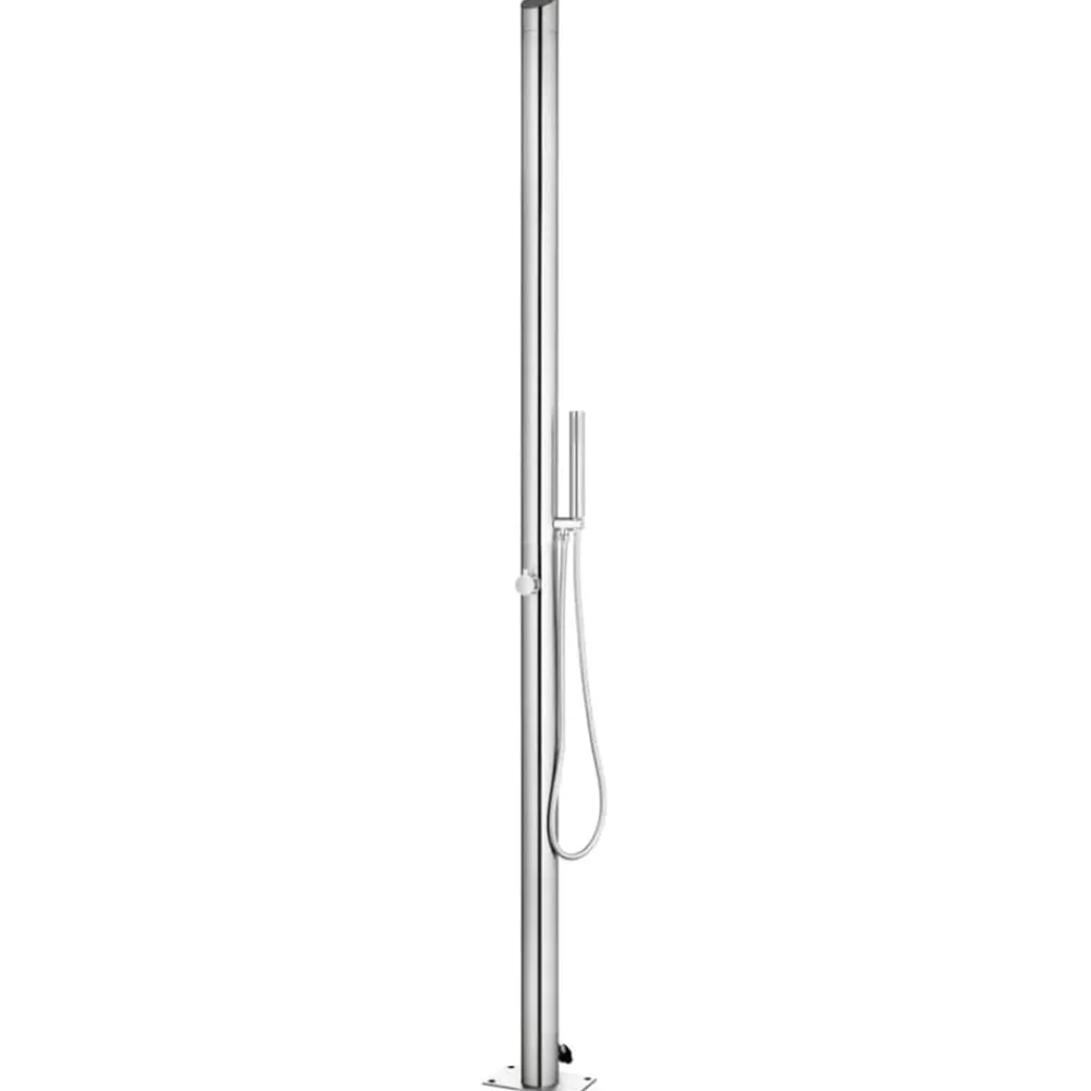 Piscine & Spa-vidaXL Douche de jardin 220 cm Acier inoxydable