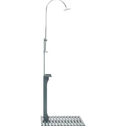 Piscine & Spa-vidaXL Douche de jardin Bois Anthracite