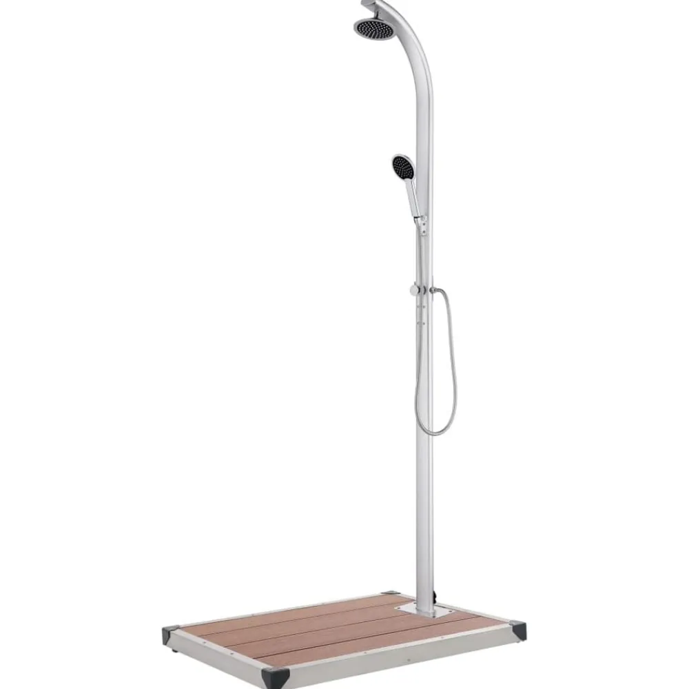 vidaXL Douche de jardin avec base 220 cm Aluminium