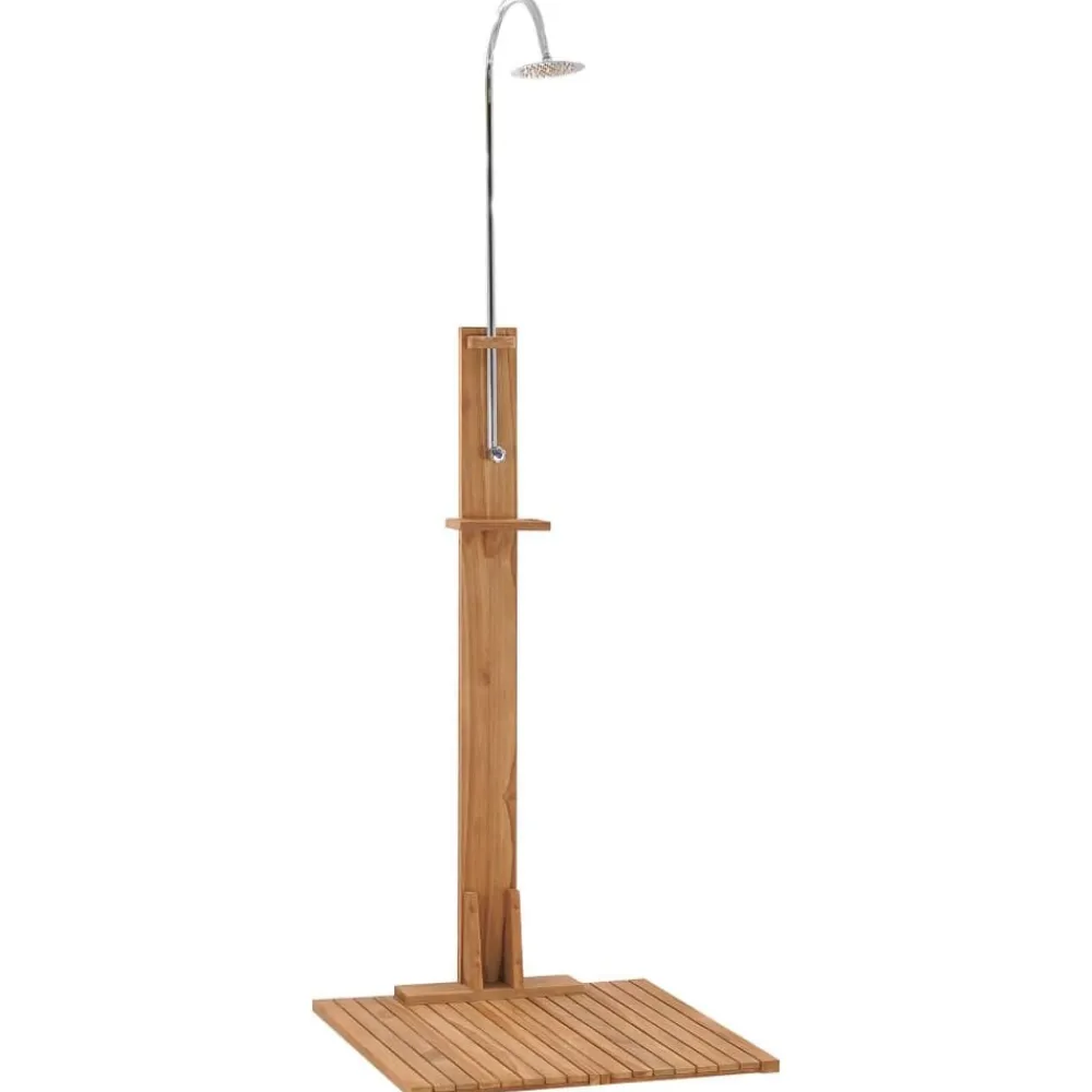 Piscine & Spa-vidaXL Douche de jardin 75x75x210 cm bois de teck solide