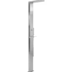 vidaXL Douche d'extérieur Acier inoxydable Carré