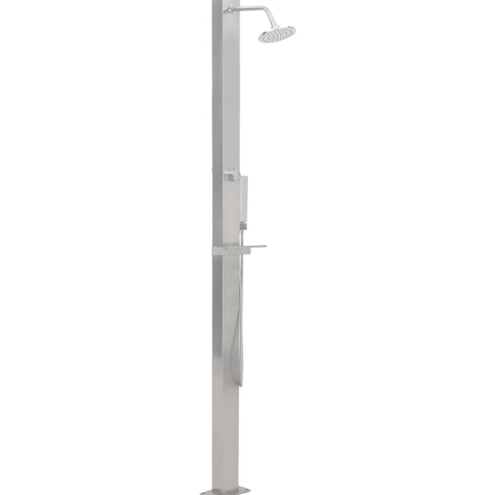Piscine & Spa-vidaXL Douche d'extérieur Acier inoxydable Droit