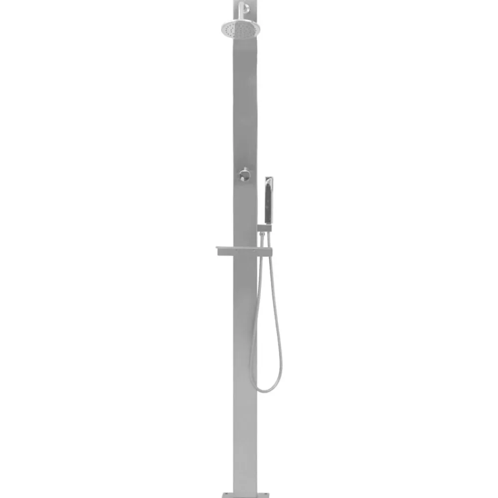 Piscine & Spa-vidaXL Douche d'extérieur Acier inoxydable Droit