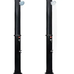 vidaXL Douche solaire d'extérieur avec pomme de douche et robinet 40 L