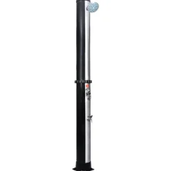 vidaXL Douche solaire d'extérieur avec pomme de douche et robinet 40 L