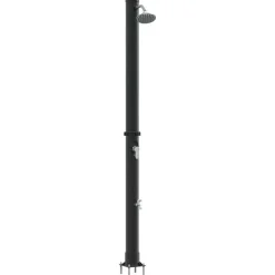 vidaXL Douche solaire extérieure Noir 217 cm PVC et Aluminium
