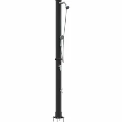 vidaXL Douche solaire extérieure Noir 217 cm PVC et Aluminium