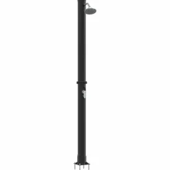 Piscine & Spa-vidaXL Douche solaire extérieure Noir 217 cm PVC et Aluminium