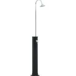 vidaXL Douche solaire Noir 214 cm 20 L