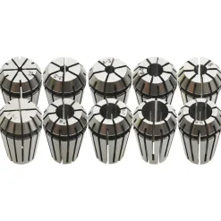 Outils-vidaXL Douilles de serrage ER16 10 pcs Ensemble d'outils de tournage