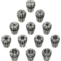 vidaXL Douilles de serrage ER11 13 pcs Ensemble d'outils de tournage