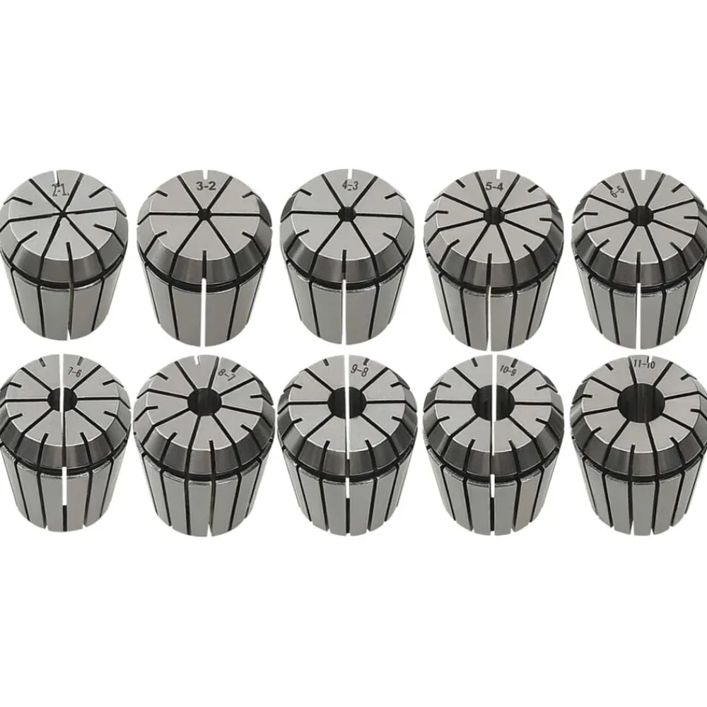 vidaXL Douilles de serrage ER32 19 pcs Ensemble d'outils de tournage