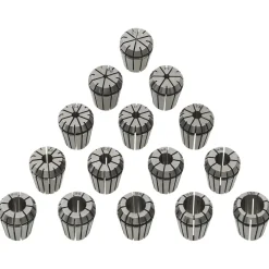 Outils-vidaXL Douilles de serrage ER25 15 pcs Ensemble d'outils de tournage