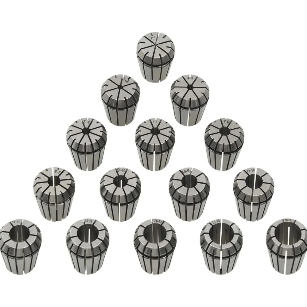 Outils-vidaXL Douilles de serrage ER25 15 pcs Ensemble d'outils de tournage