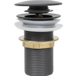Plomberie-vidaXL Drain à poussoir sans débordement 6,4x6,4x9,1 cm Gris