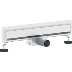 vidaXL Drain de Douche Monté au Mur Argenté 50 cm Acier Inox 304