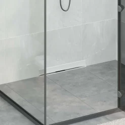 vidaXL Drain de Douche Monté au Mur Argenté 50 cm Acier Inox 304