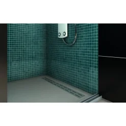 Plomberie-vidaXL Drains Blanc 88 x 8.8 x 8.5 cm Métал