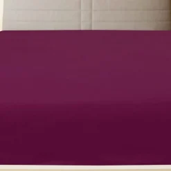Linge-vidaXL Drap-housse Jersey Bordeaux 90x200 cm Coton Bordeaux&nbsp;