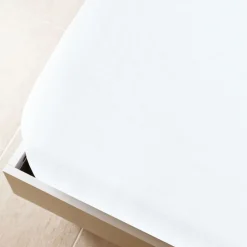 Linge-vidaXL Drap-housse Jersey 90x200 cm Coton Blanc