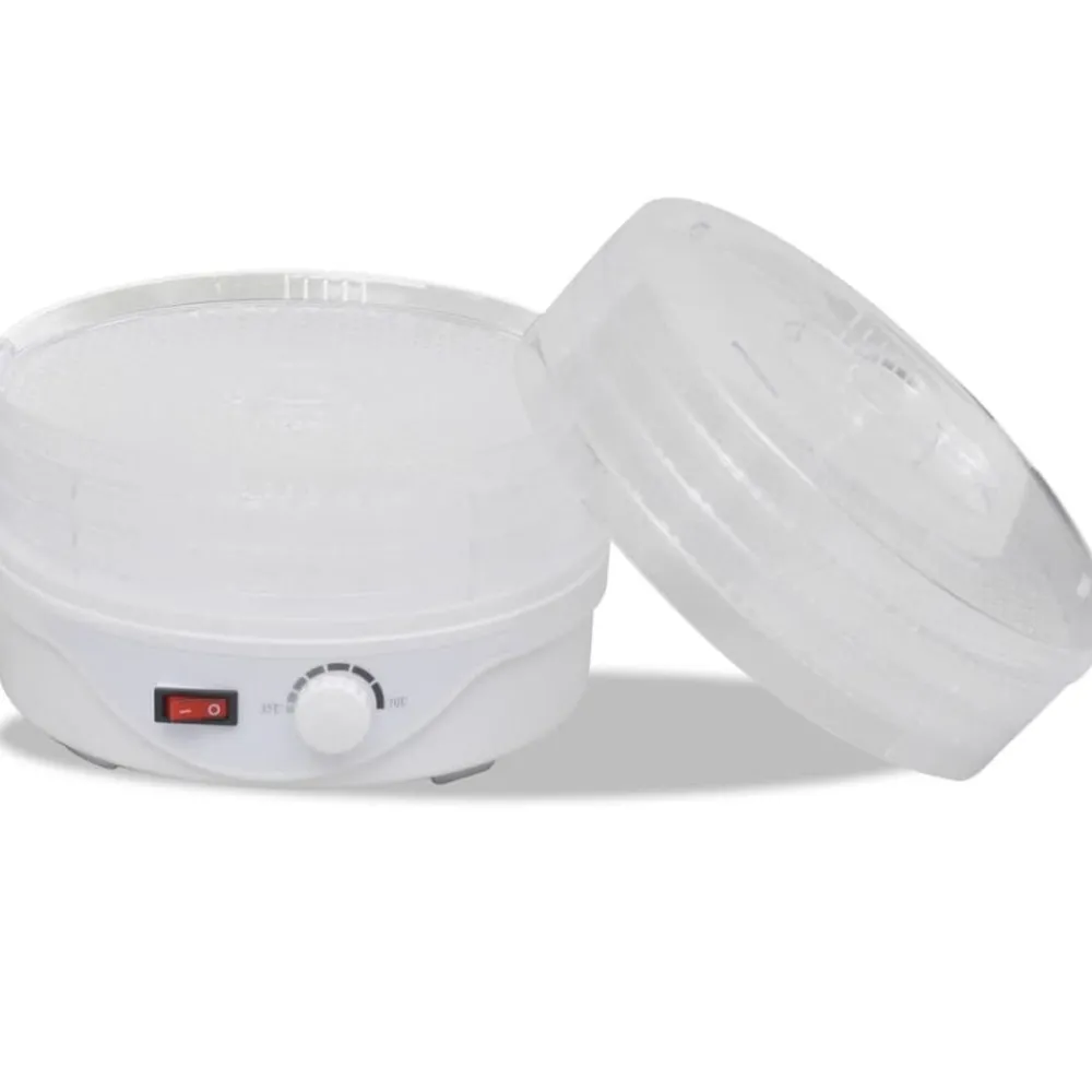 vidaXL Déshydrateur avec 6 plateaux empilables (ronds)