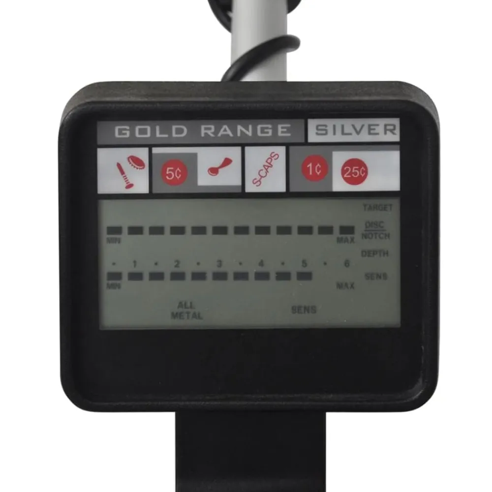 vidaXL Détecteur de métaux 20 cm Profondeur de recherche 300 cm LCD