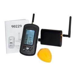 vidaXL Détecteur de poissons noir