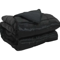 Linge-vidaXL Duvet complet toute l'année 135 x 200 cm Noir