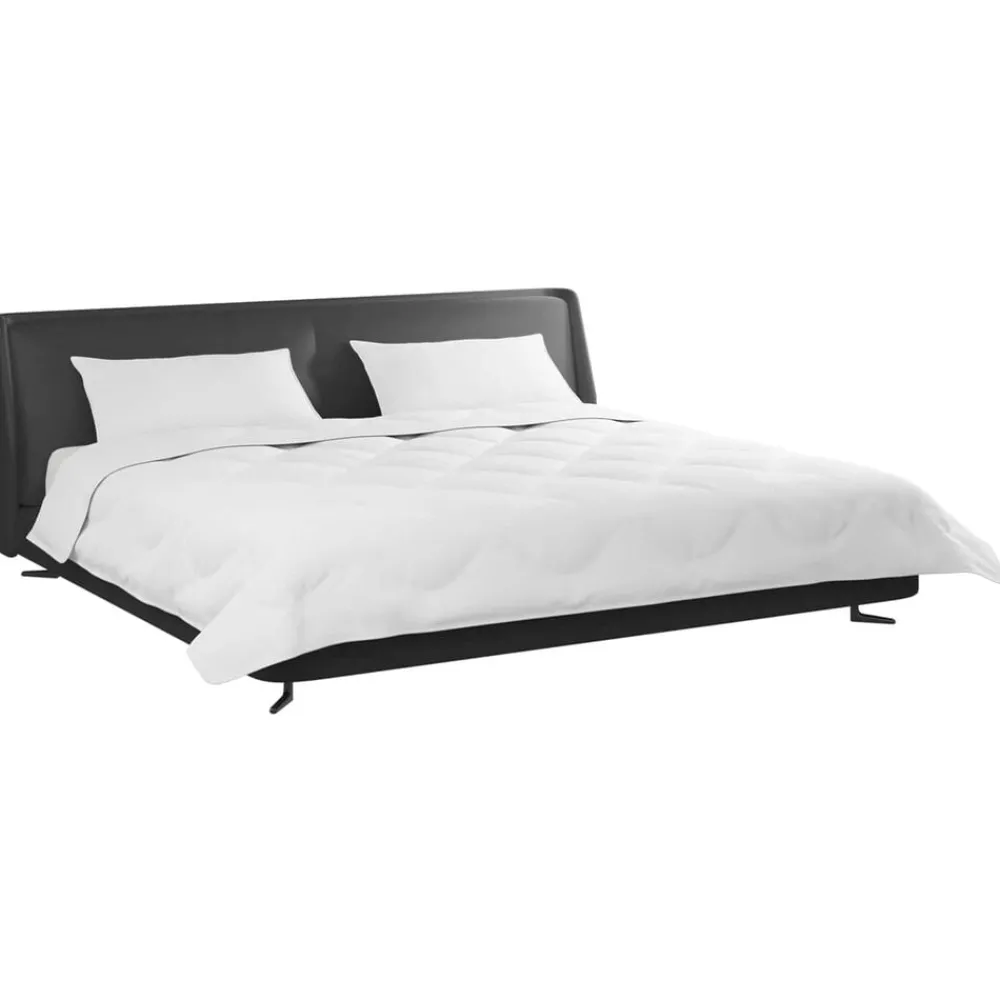 Linge-vidaXL Duvet d'hiver avec oreiller 3 pcs Blanc Microfibre