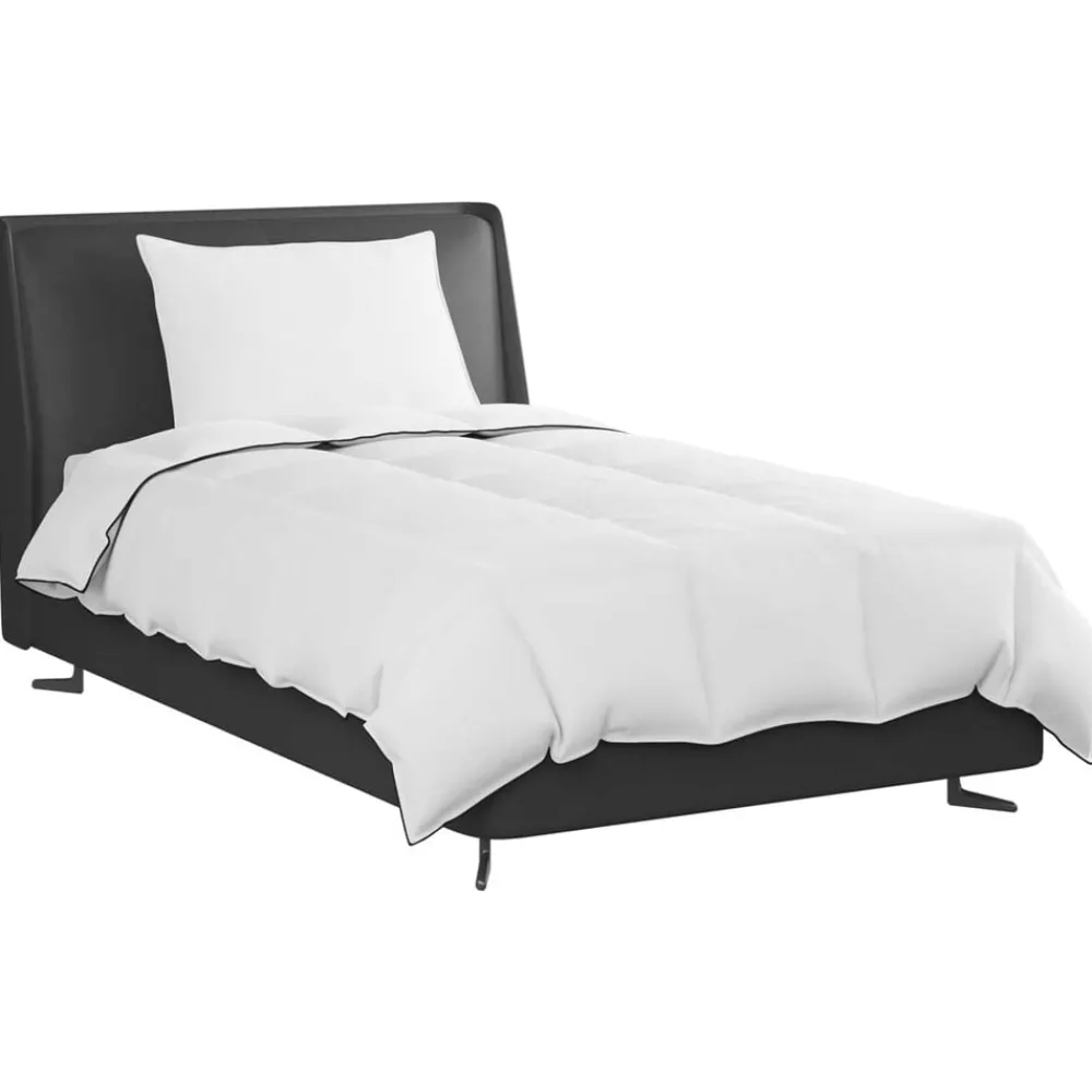 vidaXL Duvet d'hiver avec oreiller 2 pcs Blanc Plume de canard