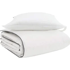 vidaXL Duvet d'hiver avec oreiller 2 pcs Blanc Plume de canard