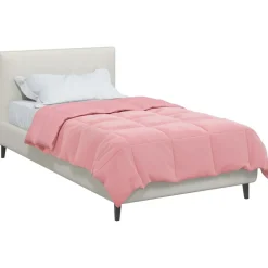 Linge-vidaXL Duvet d'hiver Matelassé 135 x 200 cm Microfibre Rose