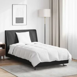 vidaXL Duvet d'été simple avec oreiller 2 pcs Blanc Plume de canard