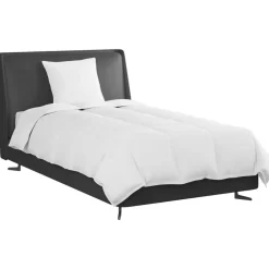 vidaXL Duvet d'été simple avec oreiller 2 pcs Blanc Plume de canard
