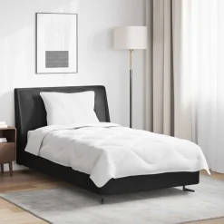 vidaXL Duvet d'été simple avec oreiller 2 pcs Blanc Microfibre